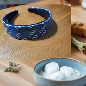 Blue Patterned Headband